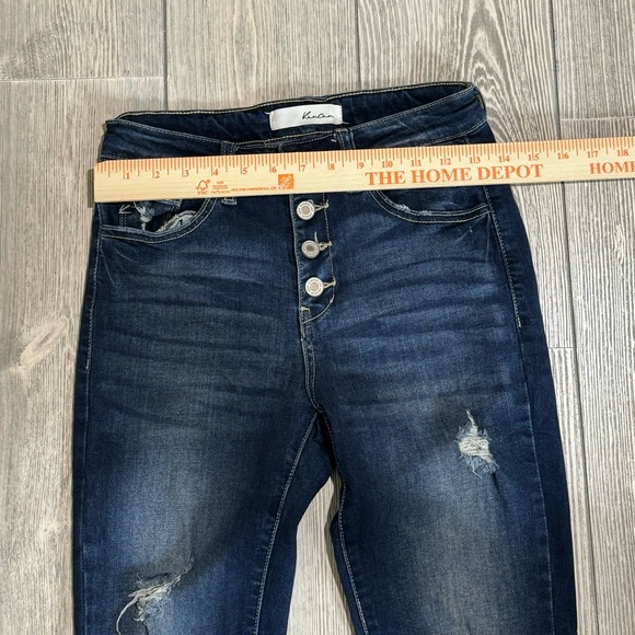 KanCan skinny, high-rise jeans, Size 5/26, dark wash, soft & stretchy denim - Picture 5 of 8